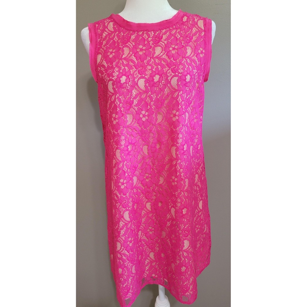 Joie Pink Lace Shift Dress